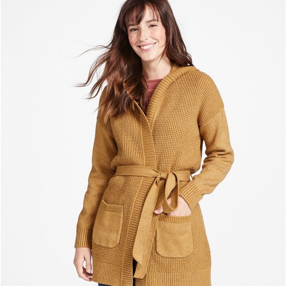 L.L. Bean Waffle Cardigan - Picture 1 of 6